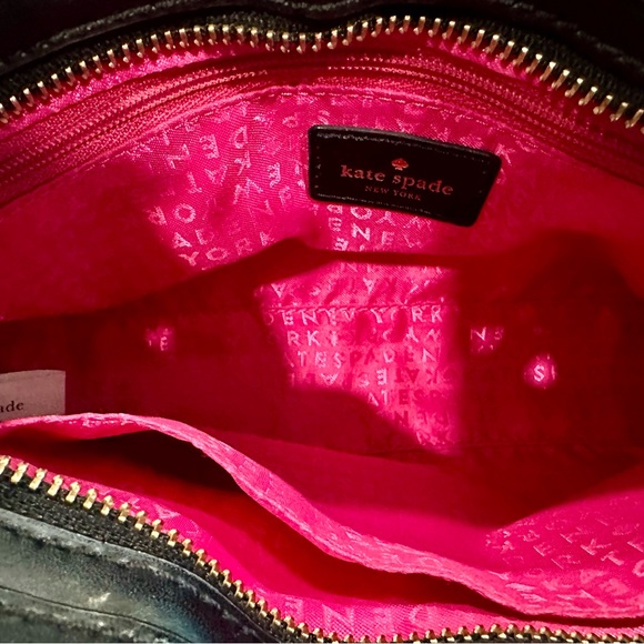 Kate Spade Angelica Black and Cream Striped Crossbody Bag - Picture 6 of 14